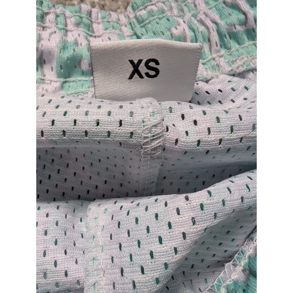 Bravest Studios Shorts Mens XS Mint Green Monogram Mesh Basketball Streetwear - Picture 3 of 6